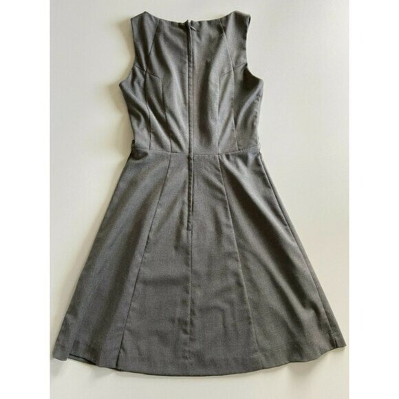 Womens Grey Sleeveless ALine Dress Size US 6 - Picture 2 of 8